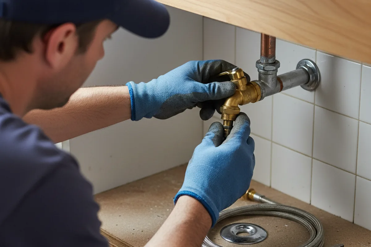 Shutoff valve and fitting work during Faucet and Fixture Repair in Leesburg